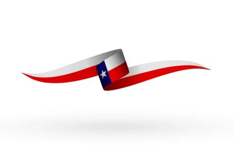 Flag-Ribbon Texas Illustrazione stock