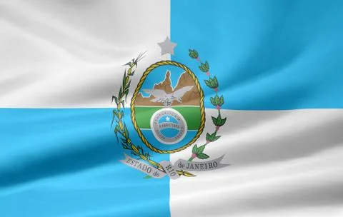 Flag of Rio de Janeiro Stock Illustration