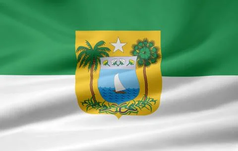 Flag of Rio Grande do Norte Stock Illustration