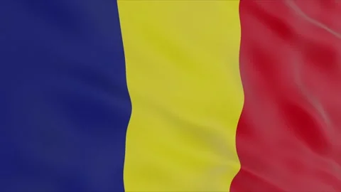 Flag of Romania Stock Footage 97154354