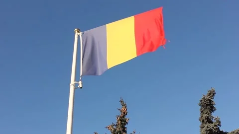 Flag of Romania Видео 124521473