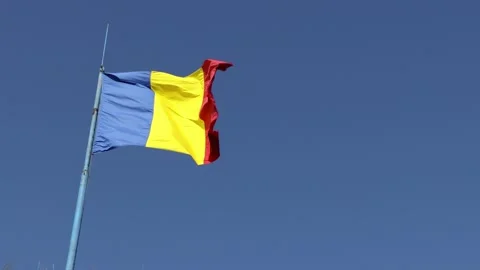 The Flag of Romania Video stock 160926478