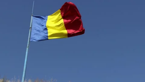 The Flag of Romania Video stock 160927810