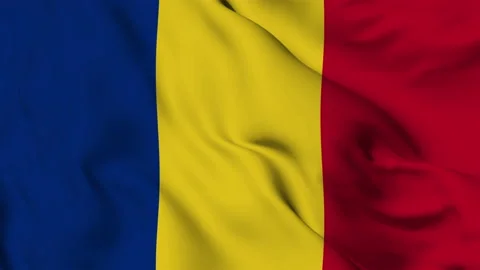 Flag of Romania gently waving in the wind 스톡 동영상 140121995