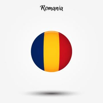 Flag of Romania icon Stock Illustration