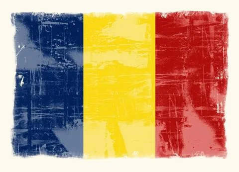 Flag of romania Stock Illustration