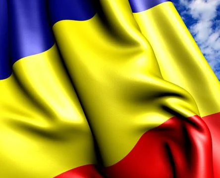 Flag of romania Stock Illustration