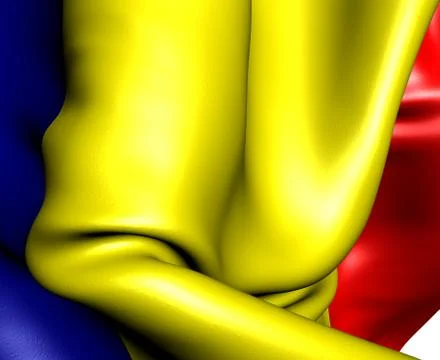 Flag of romania Stock Illustration
