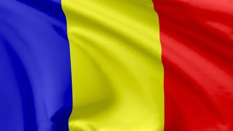 Flag of romania Stock Illustration