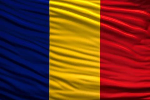 Flag of romania Stock Illustration