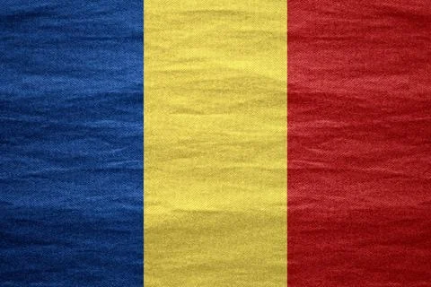 Flag of Romania Illustrazione stock