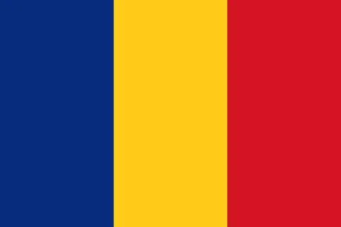 Flag of Romania Illustrazione stock