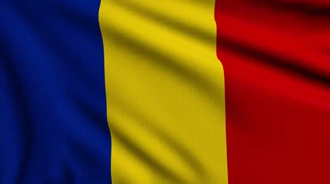 Flag of Romania looping Vídeo Stock 25512098