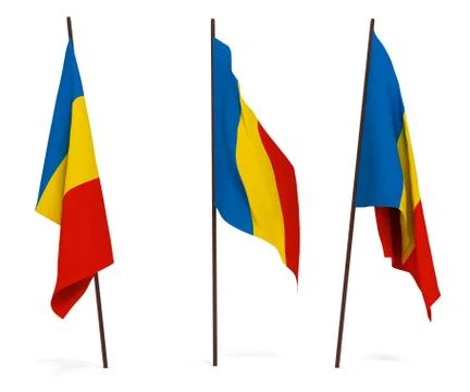Flag of Romania Stock Photos