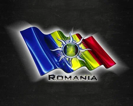 Flag Romania quality designer flag Stock Illustration