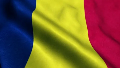 Flag of Romania - Seamless Looping Video stock 210600455