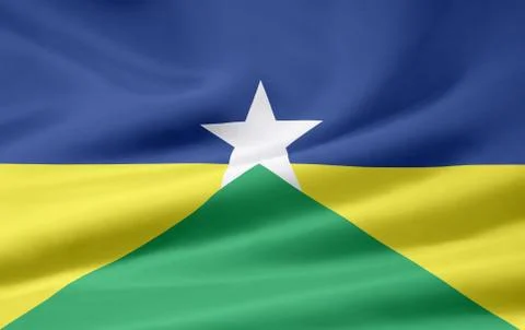Flag of Rondonia Stock Illustration