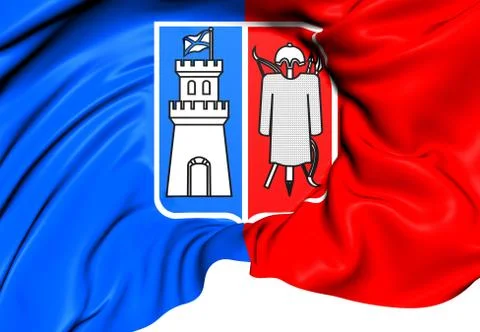 Flag of rostov-on-don Stock Illustration