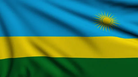 Flag of Ruanda looping Video stock 25512085