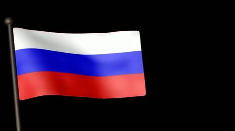 Flag Russia 23.976fps Stock Footage 21363869