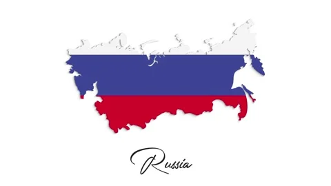 Flag of Russia - different types Russia-Flag. Motion graphics. Stock Footage 150767593