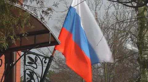 Flag of Russia Stock Footage 10798819