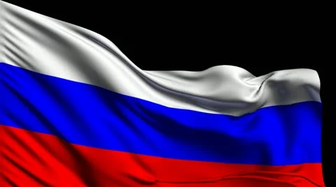 Flag of  Russia Stockbeeldmateriaal 22261361