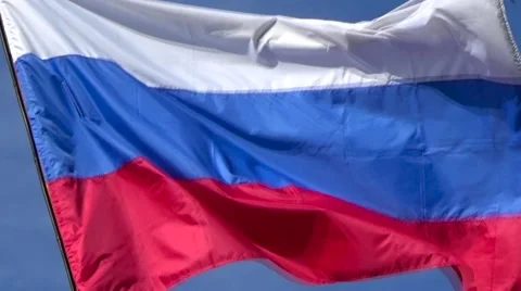 Flag of Russia. Stockbeeldmateriaal 55028832