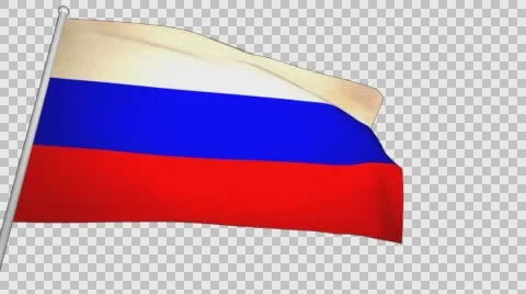 Flag Russia Stock Footage 61162706