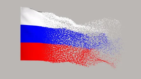 Flag of Russia Stock Footage 65112805