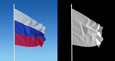 Flag of Russia  Stock Footage 89760268