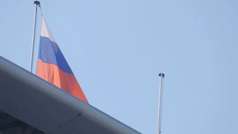 Flag of Russia Video stock 103287634