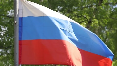Flag of Russia Stock Footage 107615883