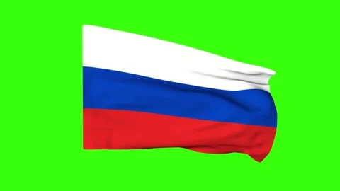 Flag of Russia Stock Footage 253877943