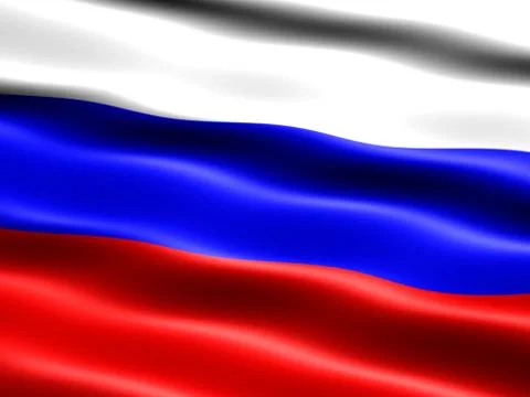 Flag of Russia Stock Illustration