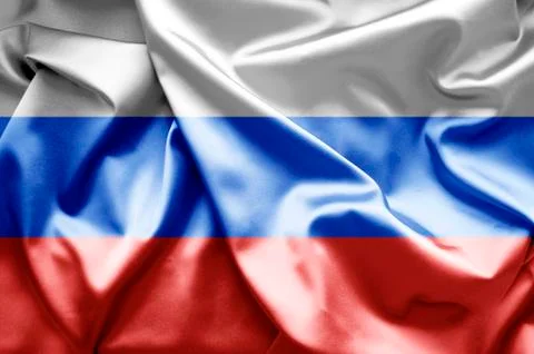 Flag of russia Illustrazione stock