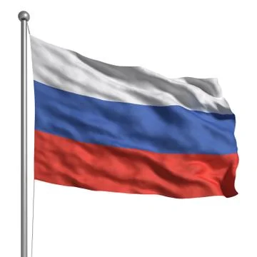 Flag of russia Stock Illustration