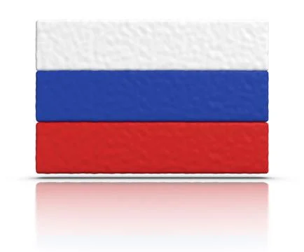Flag of russia Stock Illustration