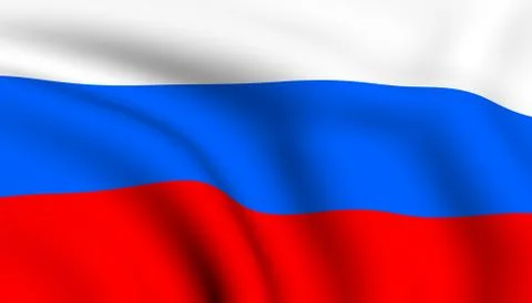 Flag of russia Stock Illustration