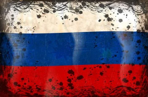 Flag of Russia Illustrazione stock
