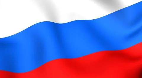 Flag of russia Stock Illustration