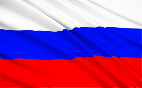Flag of Russia Stock Illustration