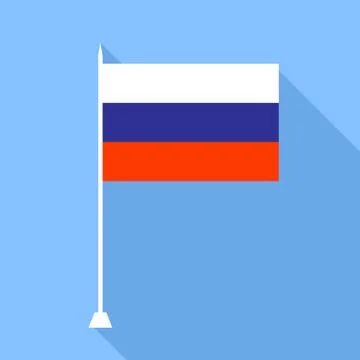 Flag of Russia . Stock Illustration