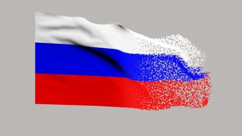 Flag of Russia Stock Illustration