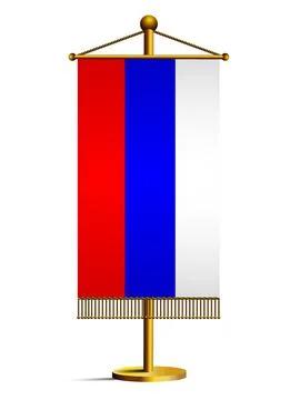 Flag of russia Stock Illustration