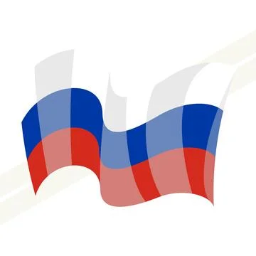 Flag of Russia Illustrazione stock