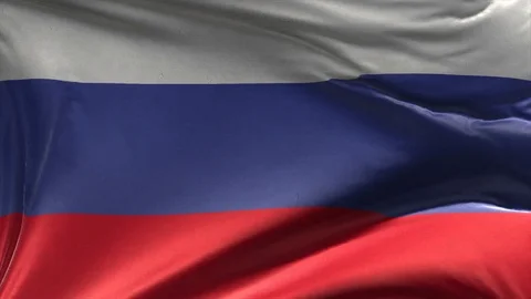 Flag of Russia Loop Stock Footage 116895398