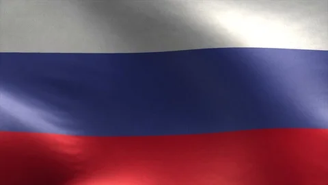 Flag of Russia Loop Stock Footage 116895682