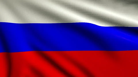 Flag of Russia looping Stock Footage 25320261