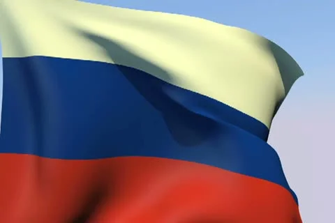 Flag of Russia NTSC Stock Footage 14763075